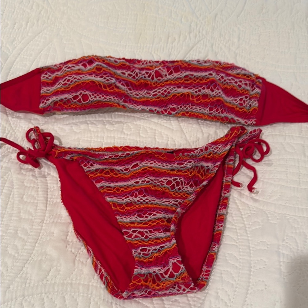 Colorful Crochet Bikini Set